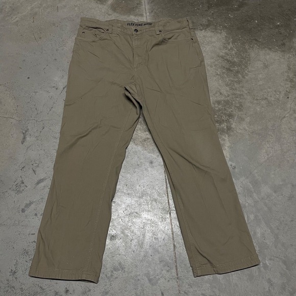 Other - Duluth Flex Fire Hose Pants Size 40x32 Beige Straight Leg Canvas Work Pants
